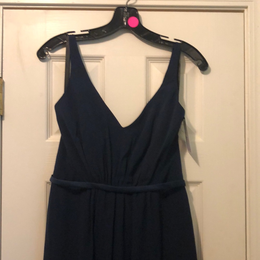 Navy blue bridesmaid dress